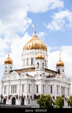 Le Temple du Christ Sauveur à Moscou, focus point on center Banque D'Images