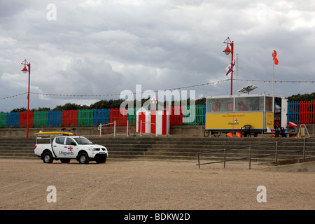 Sauveteur RNLI office et de camion, Mablethorpe, Lincolnshire Banque D'Images