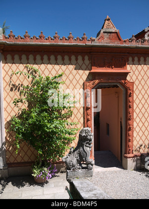 La chapelle sur Isola Madre Island dans le Lac Majeur en Italie du Nord Banque D'Images