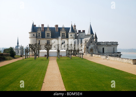 Château d'Amboise à partir de la direction de la terrasse supérieure Banque D'Images