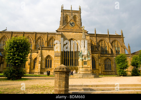 Église de l'abbaye de St Mary the Virgin, Sherborne Dorset England UK Banque D'Images