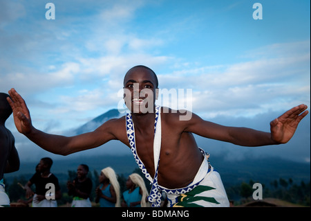 Danse Intore, Rwanda Banque D'Images