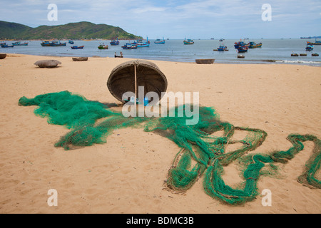 Plage à Qui Nhon, Vietnam Banque D'Images