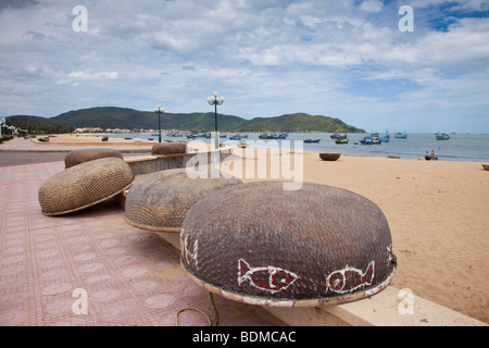 Plage à Qui Nhon, Vietnam Banque D'Images