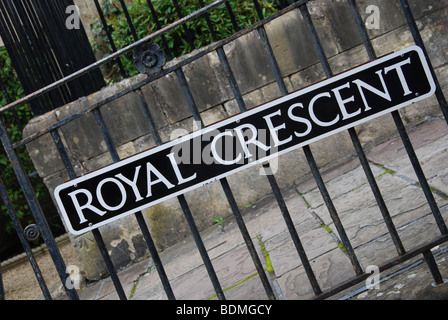 Royal Crescent Bath Avon Royaume-Uni Banque D'Images