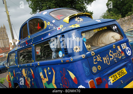 Camping-car VW sur mesure Banque D'Images