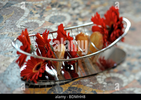 Toast rack sur table. Banque D'Images