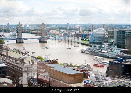 Vue aérienne de toits de Londres Banque D'Images