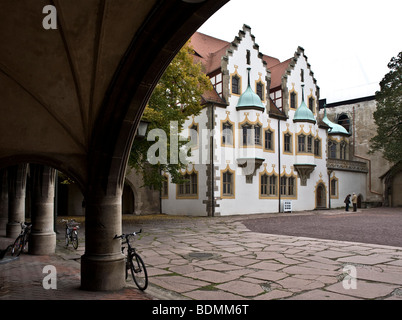 Halle/Saale, musée, Moritzburg, Innenhof des ehemaligen Talamtes Nachbau heute Museum Banque D'Images