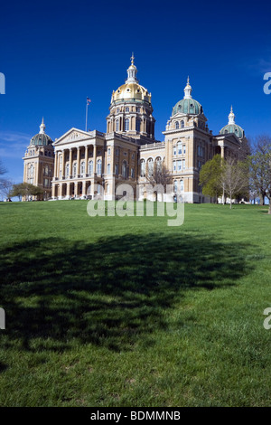 - Iowa State Capitol de Des Moines. Banque D'Images