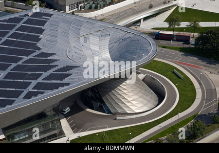 München, Blick vom Fernsehturm, BMW, BMW-Welt Gelände Banque D'Images