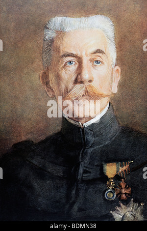 Louis Hubert Gonzalve Lyautey 1854 à 1934. Le général français. Résident général au Maroc et maréchal de France. Banque D'Images