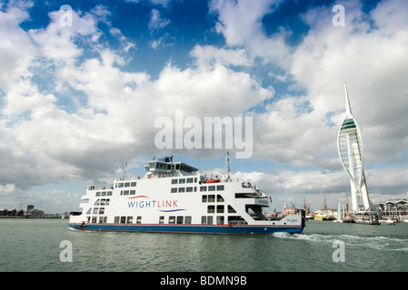 Location de ferry portsmouth pour l'île de Wight Banque D'Images