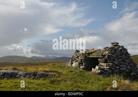 Ruiné, Conostom shieling, Isle Of Lewis, Scotland Banque D'Images