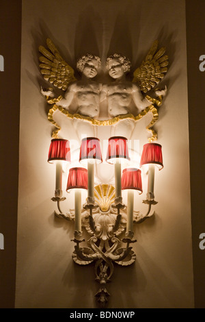 Lampe intérieur Détail La Royal Opera House à Covent Garden London Banque D'Images