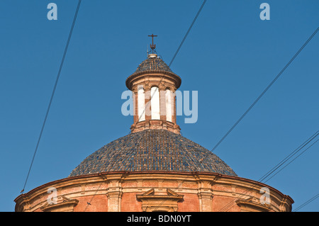 Le toit en dôme de la Basilique, Valencia Banque D'Images