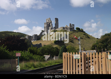 Corfe Castle Dorset Banque D'Images