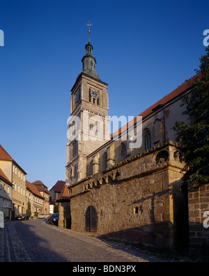 Königsberg in Bayern, 'Die evang.-Luth. 1397-1446 Marienkirche Banque D'Images