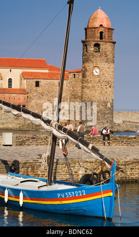 L'église de Collioure, Notre-Dame-des-Anges Banque D'Images