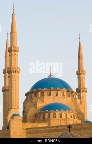 Le Mohammad Al-Amin mosquée dans le centre-ville de Beyrouth, construit entre 2002 et 2007 par l'ancien Premier ministre libanais Rafic Hariri, Banque D'Images