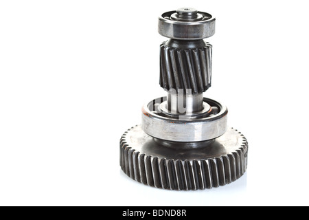 Gear isolé sur fond blanc Banque D'Images