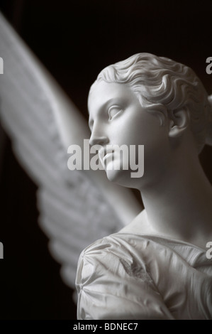 Portrait, sculpture de marbre d'un ange Banque D'Images