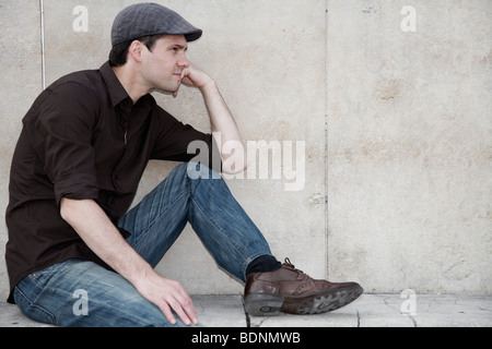 Jeune homme, portrait Banque D'Images