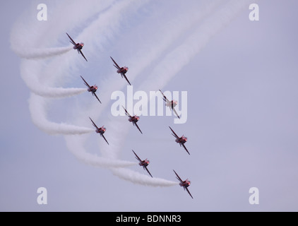 Des flèches rouges affichage à Bournemouth Air Show Banque D'Images