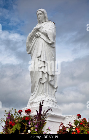 Une statue de Notre Dame, Notre Dame's Island, Co Wexford, Irlande. Banque D'Images