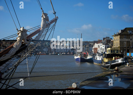 Weymouth Tallship Harbour Harbour Dorset UK Banque D'Images