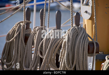 Weymouth Tallship Harbour Harbour Dorset UK Banque D'Images