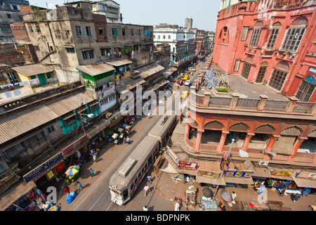 Nakhoda Mosque et quartier musulman de Calcutta, Inde Banque D'Images