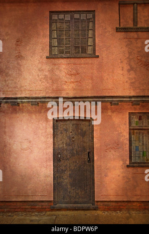 L'extérieur d'un cadre en bois de style tudor house en Angleterre Banque D'Images