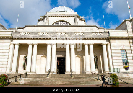 Musée National du Pays de Galles à Cardiff Cathays Park Centre Civique Banque D'Images