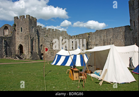 Le Château de Chepstow dans Monmouthshire au Pays de Galles Banque D'Images