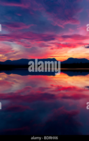 Abendstimmung une einem voir, jaemtland, Schweden, soir à un lac à l'humeur, la Suède Banque D'Images