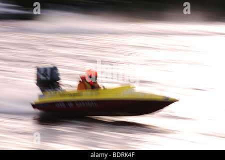 Bateau de Moteur de Course 23-07-09 Large Oulton Suffolk Lowestoft Banque D'Images