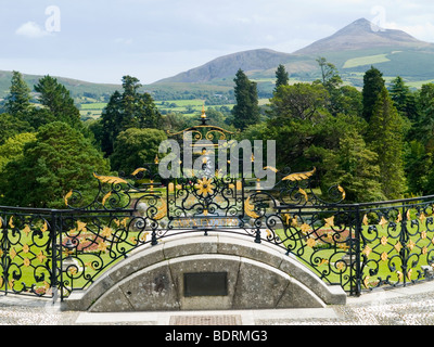 Maison et Jardins de Powerscourt Estate, près de Enniskerry, dans le comté de Wicklow, Irleand Banque D'Images