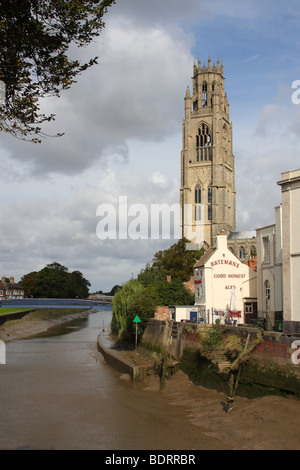 Le Boston Stump, Boston, Lincolnshire, Angleterre, Royaume-Uni Banque D'Images