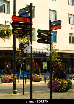 Signpost Sunderland Banque D'Images