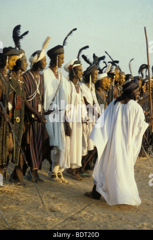 Le Niger, gerewol, entourant d'abalak Banque D'Images