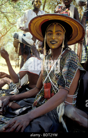 Le Niger, gerewol, entourant d'abalak Banque D'Images