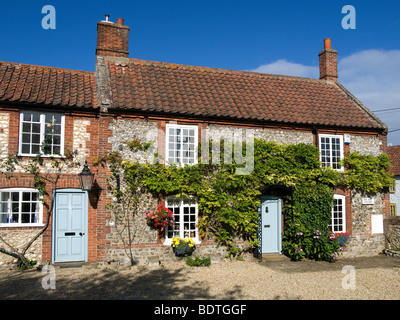 Des traditionnels convertis en gîtes de Thornham North Norfolk UK Banque D'Images