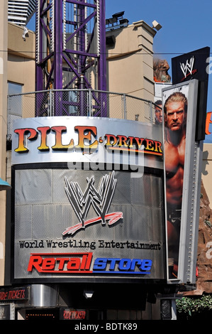 World Wrestling Entertainement (WWE) - attractions de Clifton Hill, Niagara, Canada Banque D'Images