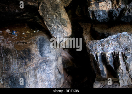 Le site de la grotte de Rabbi Shimon Bar Yochai dans le village druze de Pekiin, Galilée Israel Banque D'Images