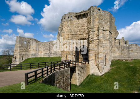 Porte d'entrée du château de Warkworth Banque D'Images