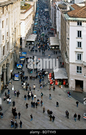 Rue milanaise occupé Banque D'Images