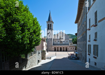 L'Italie, l'Ombrie Spoleto,,la Cathédrale Banque D'Images