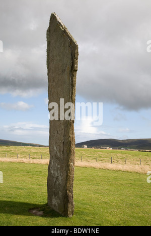 Menhirs de Stenness, Coeur néolithique des Orcades, îles Orcades, Ecosse Banque D'Images