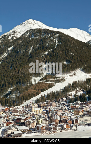 L'Europe, Autriche, Tyrol, Ischgl en hiver Banque D'Images